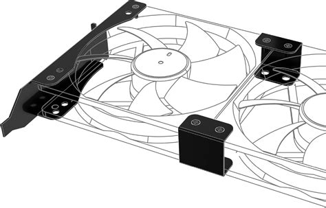 120mm case fan mounting bracket